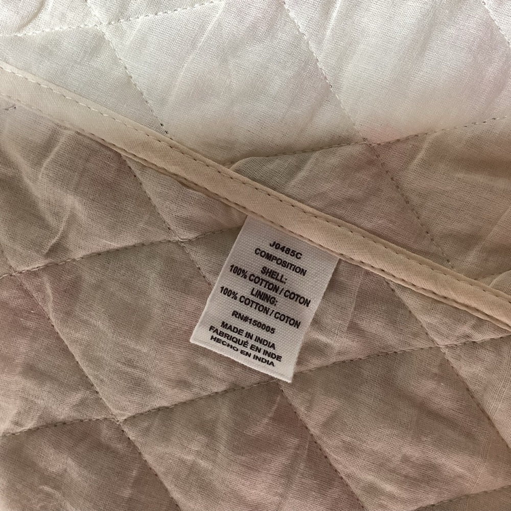 Anthropologie dRA Floral quilted Pink and Cream Women's Jacket - Picture 11 of 15